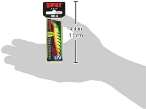 Rapala - X-Rap Angelköder - Angelzubehör mit 3D-Profil - Süßwasser Spinnköder - Schwanzfedern für zusätzliche Reize - Hergestellt in Estland in Saudi Arabia