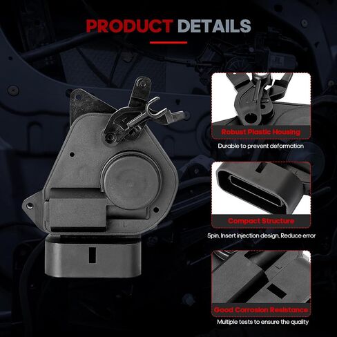 CCIYU Door Latch Lock Actuator Fit for Toyota for RAV4 2000 2001 2002 2003 2004 2005, Door Lock Actuator Front Left+Front Right Assembly, Replaces # 746-603,8D1131 in Saudi Arabia