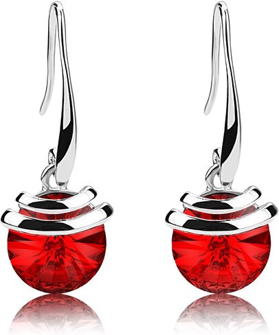 Crystal French Wire Dangle Drop Earrings in Saudi Arabia