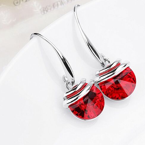 Crystal French Wire Dangle Drop Earrings in Saudi Arabia