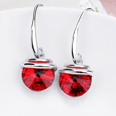 Crystal French Wire Dangle Drop Earrings in Saudi Arabia