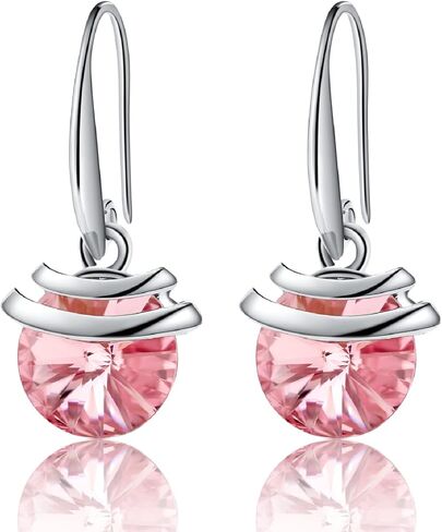 Crystal French Wire Dangle Drop Earrings in Saudi Arabia