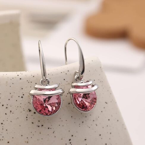 Crystal French Wire Dangle Drop Earrings in Saudi Arabia