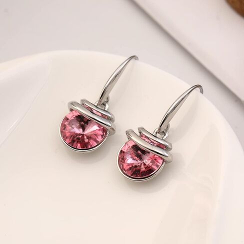 Crystal French Wire Dangle Drop Earrings in Saudi Arabia