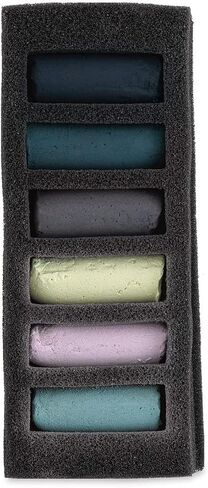 Sennelier Extra-Soft Half Pastel 6 Stick Set, Set of 6, Emerald Sea in Saudi Arabia