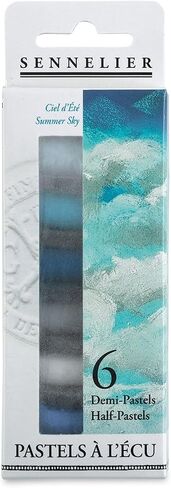 Sennelier Extra-Soft Half Pastel 6 Stick Set, Set of 6, Emerald Sea in Saudi Arabia
