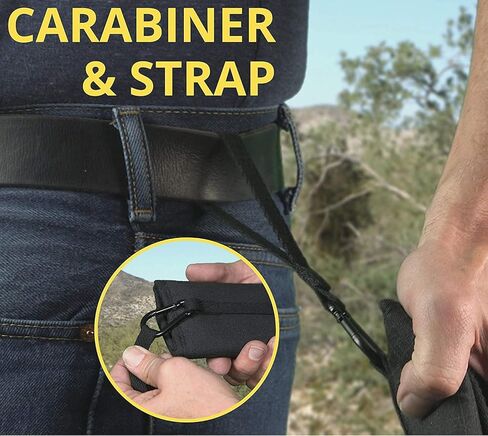 محفظة Bell + Howell Tac التكتيكية ثلاثية الطي رفيعة للرجال، مقاومة RFID، مقاومة للهب، محفظة أمان متعددة الأغراض - تحمل ما يصل إلى 5 بطاقات ائتمان كما تظهر على التلفزيون! in Kuwait