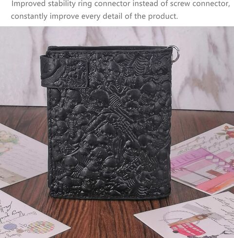 Wallet for Men Women with Chain Trucker Biker Wallet Genuine Leather Bifold in Saudi Arabia