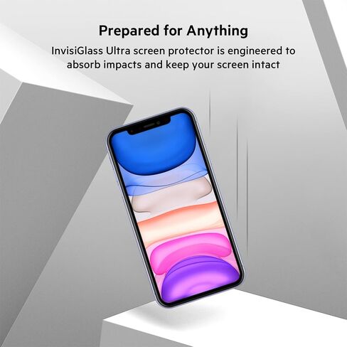 Belkin Screen Protector for Apple iPhone 11 or iPhone XR with Antimicrobial-Treated and Ion Exchange Strengthened and Included Easy Align Tray for Simple, Bubble Free Installation in Saudi Arabia