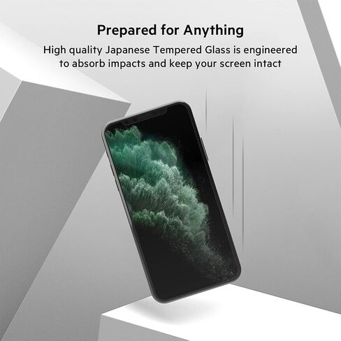 Belkin Screen Protector for Apple iPhone 11 or iPhone XR with Antimicrobial-Treated and Ion Exchange Strengthened and Included Easy Align Tray for Simple, Bubble Free Installation in Saudi Arabia