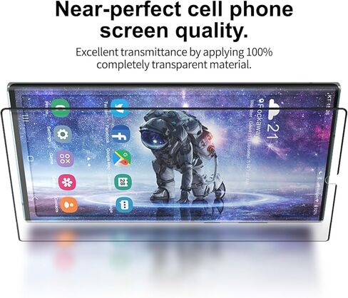 GOBUKEE متوافق مع Samsung Galaxy S22 Ultra / 23 Ultra Premium مرن PMMA واقي شاشة، أداة دليل التثبيت متضمنة، تغطية كاملة الحواف - عبوتان in Kuwait