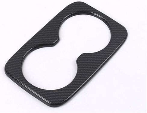 حامل الكأس الخلفي غطاء ناقل الحركة لسيارة جيب جراند شيروكي 2014-2020، ألياف الكربون ABS 1 قطعة in Kuwait