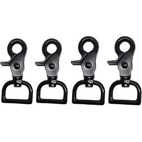 1" Gun Metal Black Nickel Trigger Scissor Snaps 4 pack