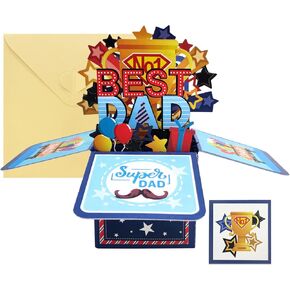 Mothers Day Card Pop Up Cards 3D Popup Cards Best Mom Ever Mother Gift Cards Paper Greeting Cards with Note Card and Envelope for Mothers Day Gifts Birthday Cards Thinking of You Mom Thank You Cards