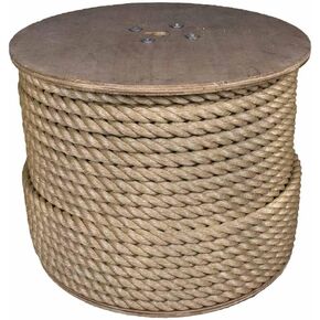 3 Strand Twisted ProManila Polypropylene Rope (1 Inch x 10 Feet)