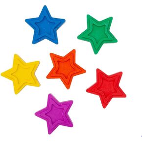 24 Star Shaped Crayons | 2 Inch | Bulk Favors Set in Saudi Arabia