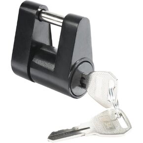 قفل مقرنة لسان المقطورة، دبوس قفل مقرنة لسان المقطورة، قطر 1/4 بوصة، امتداد 3/4 بوصة، أمان حماية كاملة لسحب قوة السحب، قفل وصلة المقطورة (أسود) in Kuwait