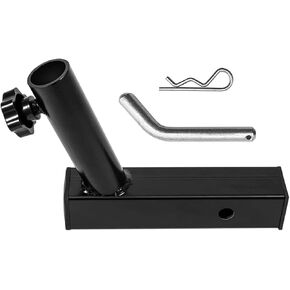 Eagles Universal Hitch Mount - Flagpole Holder, Car Flag Pole Mount Compatible with Standard 2 Inch Hitch Receiver, Vehicle Rear Flag Pole Mounting Bracket for Car Truck, Jeep, Van & RV
