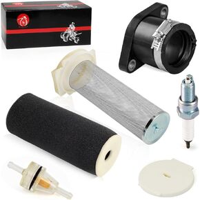 Air Filter Guide End Cap Kit Spark Plug Intake Manifold For Yamaha Raptor 350 YFM350 2004-2013