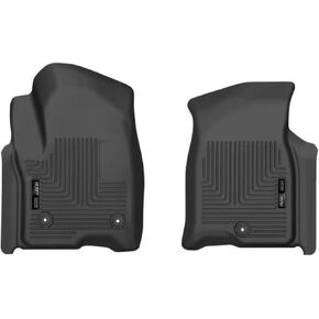 Husky Liners X-act Contour Floor Mats | Fits 2021 - 2024 Chevrolet Suburban, Tahoe, GMC Yukon, GMC Yukon XL, Cadillac Escalade (includes ESV) | Front Row, 2-pc Black - 55861