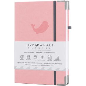 Productivity Planner - Non-Dated Weekly Planner, Goal Setter, and Time Tracker Planner Journal for Enhanced Organization