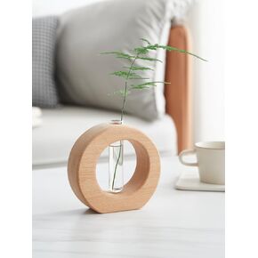 Tabletop Vase,Photo Frame Vase,Transparent Pink Clear Modern Acrylic Vase,Propagation Vase,5.9" L x 3.1" W x 7.8" H in,Not Plants Included