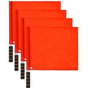 Volleyball Flags Line Judge Set, 4PCS Volleyball Referee Flags Lightweight Referee Equipment for Volleyball, Track and Field