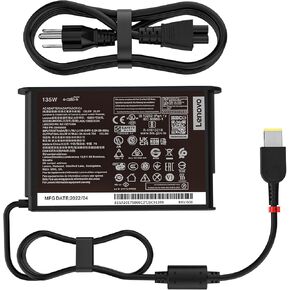 135W AC Power Charger Suitable for Lenovo ThinkPad E570 E560 E540 E440 E550 E555 E450 20V 6.75A ADL135NDC3A ADL135NDC2A Gaming Laptop Adapter Cord