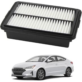 28113-F2000 Engine Air Filter Compatible with 2017-2022 Hyundai Elantra/Elantra GT Hyundai Kona Hyundai Veloster/N Kia Forte Forte5 Soul 1.4L 1.6L 2.0L Replaces# 28113-F0000 28113F2000