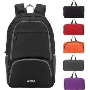 YZAOLL 30L Lightweight Packable Travel Hiking Backpack Daypack Foldable Backpack Water Resistant Daypack for Women Men