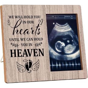 Miscarriage Picture Frames Gifts for Mothers, We Will Hold You in Our Heart Miscarriage Memorial, Miscarriage Gift for Parents, Pregnancy Loss of Baby Gift, Bereavement Gift for Child Loss -A03