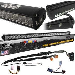 30" Chase Light Compatible with 2024 Polaris RZR 1000 XP UTV 100% Plug and Play Pigtail and Pulse Plug Included. RED/AMBER/BLUE/WHITE