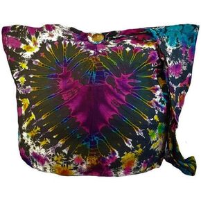 BTP! Tie Dye Sling Crossbody Shoulder Bag Purse Cotton Bohemian - Heart VY1