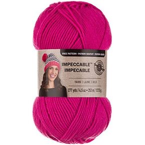 Loops & Threads Impeccable Yarn 4.5 oz. One Ball - Lippy Pink