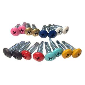 Brand Multi-Colored Self-Tapping Lacrosse Head Screws - 16 Pack