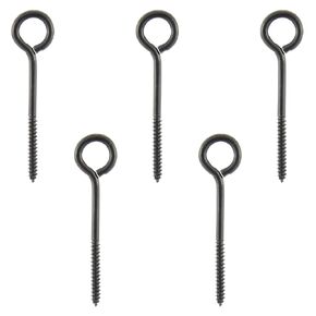 Wright Products Lag Screw Eye, 20-Pack, 5 Inch x .31 inch - Heavy-Duty, Weather-Resistant Hardware for Outdoor and Indoor Applications - Ideal for Hanging Plants, Swing Sets, Matte Black