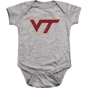 Virginia Tech Official Distressed Primary Unisex Infant Snap Suit for Baby
