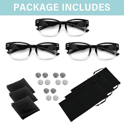 Reading Glasses with Lights Magnifying Glasses with Light Bright LED Readers Lighted Reading Glasses Blue Light Blocking Eyeglasses for Men/Women Lighted Magnifier Nighttime Lighted Eye Glasses+250 in Saudi Arabia