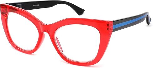 CRGATV Oversized Cateye Reading Glasses Blue Light Blocking Fashion Computer Readers for Womens in Saudi Arabia