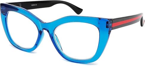 CRGATV Oversized Cateye Reading Glasses Blue Light Blocking Fashion Computer Readers for Womens in Saudi Arabia