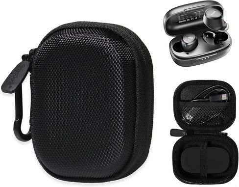 حافظة getgear لسماعات الأذن TOZO A1 Mini اللاسلكية بلوتوث 5.3 في الأذن خفيفة الوزن وميكروفون مدمج (أسود) in Kuwait