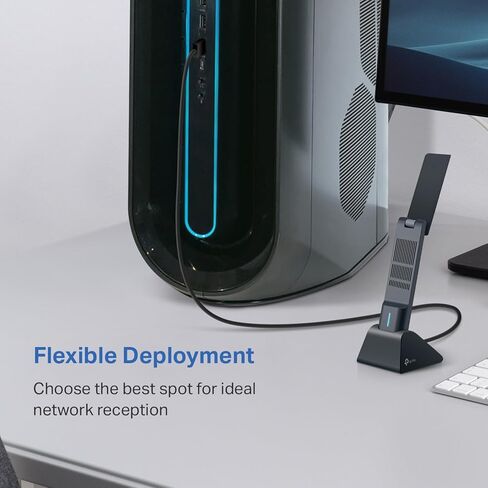 TP-Link WiFi 6E USB Adapter for Desktop PC - (Archer TXE50UH) AXE3000 Tri-Band Wireless Network Adapter, Ultra-Low Latency, MU-MIMO, OFDMA, Refined Security, WPA3, Supports Windows 11/10 in Saudi Arabia