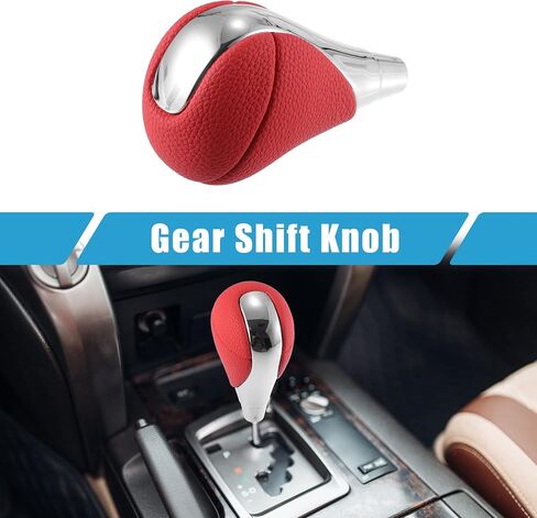 Gear Stick Shift Knob Gear Shift Knob Stick Shifter for Lexus ES300h ES350 GS300 GS350 GS430 GS450h GS460 IS250 IS300 IS350 LS460 Red Silver Tone in Saudi Arabia