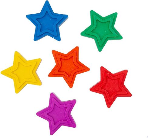 24 Star Shaped Crayons | 2 Inch | Bulk Favors Set in Saudi Arabia