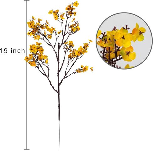 Babys Breath 8 Bundle Real Touch Artificial Flowers Fake Silk Flower Gypsophila Wedding Party Decoration Home Decor(Burgundy) in Saudi Arabia