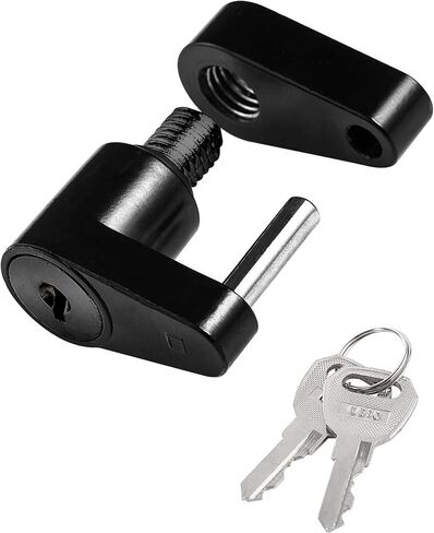 قفل مقرنة لسان المقطورة، دبوس قفل مقرنة لسان المقطورة، قطر 1/4 بوصة، امتداد 3/4 بوصة، أمان حماية كاملة لسحب قوة السحب، قفل وصلة المقطورة (أسود) in Kuwait