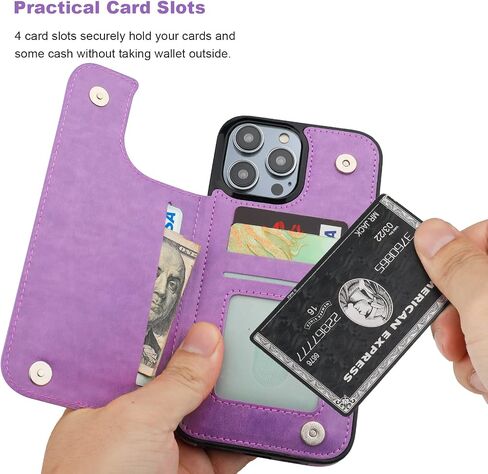 Vaburs Compatible with iPhone 14 Pro Max Case Wallet with Card Holder, Embossed Mandala Pattern Flower PU Leather Double Buttons Flip Shockproof Cover for Magnetic Car Mount 6.7 Inch (Blue) in Saudi Arabia