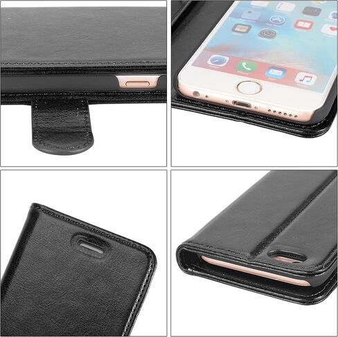 حافظة iPhone 6s /6، حافظة Wisdompro Premium PU جلدية 2 في 1 واقية [محفظة قلابة قابلة للطي] مع حامل بطاقة الائتمان/فتحات وحبل معصم لهاتف Apple 4.7 بوصة iPhone 6s /6 (أرجواني) in Kuwait