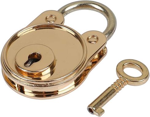 ZIANG 1pcs Vintage Bear Antique Style Mini Archaize Padlocks Key Lock with Key for Handbag Small Luggage Tiny Craft Diary Toy Box (Brass) in Saudi Arabia