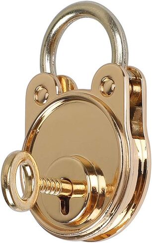 ZIANG 1pcs Vintage Bear Antique Style Mini Archaize Padlocks Key Lock with Key for Handbag Small Luggage Tiny Craft Diary Toy Box (Brass) in Saudi Arabia